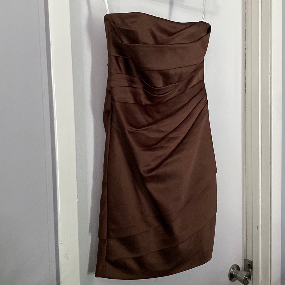 Silk Davids Bridal strapless dress